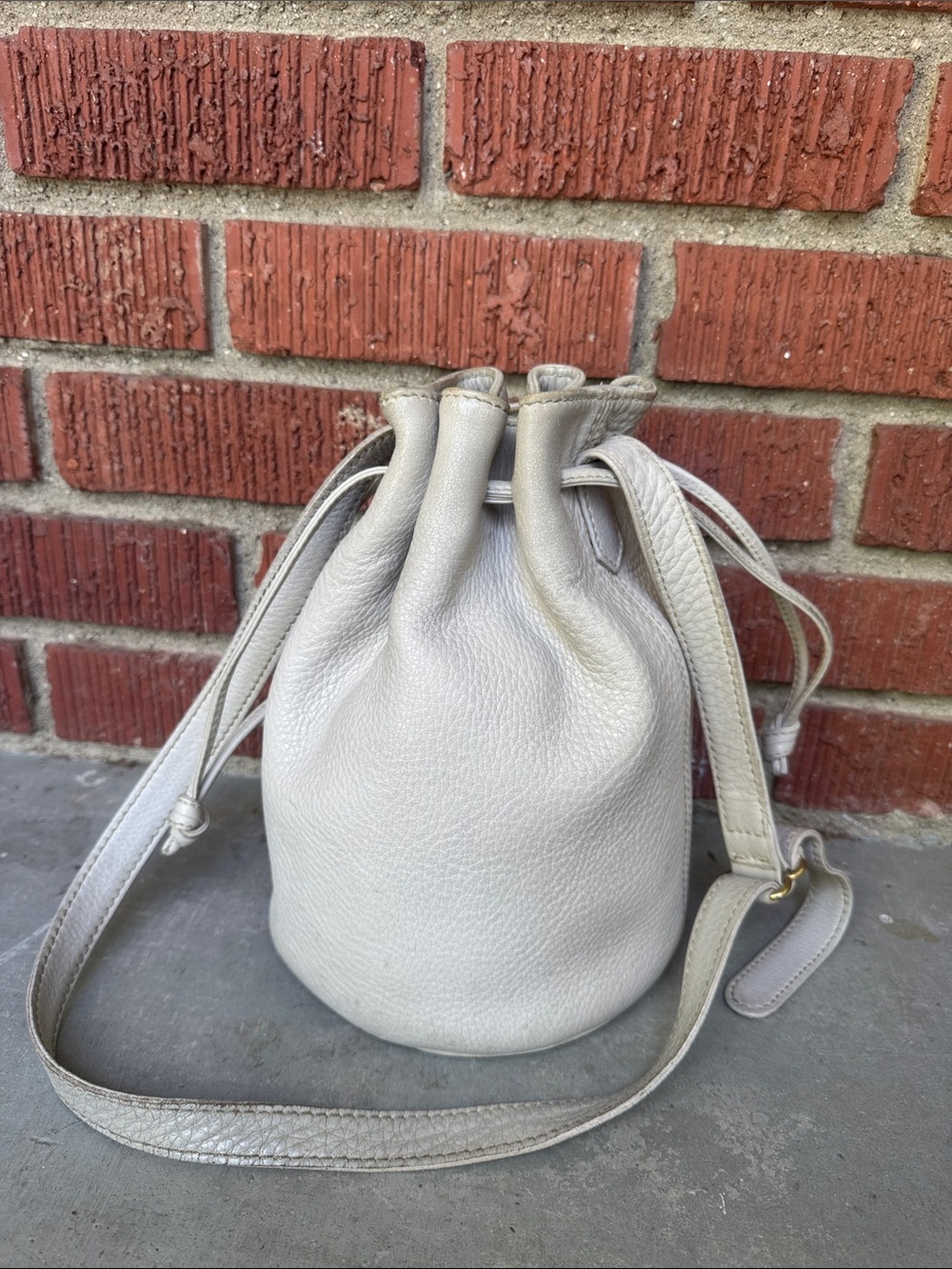 Vtg Coach 4905  Drawstring Bucket Sonoma  Pebbled Leather Bag